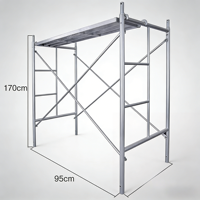 Plataforma de Andamio Plegable Galvanizada Q235 Industrial Personalizable, Resistente a la Corrosión, con Estructura en H, para la Construcción de Puentes