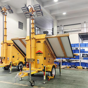 Système de <span class=keywords><strong>surveillance</strong></span> portable à énergie solaire, remorque de sécurité solaire, remorque mobile multifonctionnelle de vidéosurveillance solaire pour événements en plein air - Product Image 6