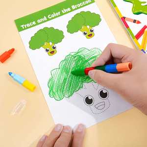Kit d'activités créatives pour développer la motricité fine des tout-petits, ciseaux de sécurité, livre de découpe et de dessin, cadeau de Noël pour garçons et filles - Product Image 5