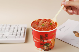 Restauration rapide instantanée Faible en glucides Faible en calories Tasse Nouilles Cuisine coréenne japonaise <span class=keywords><strong>Konjac</strong></span> Shirataki Boîte de nouilles - Product Image 5