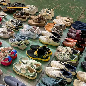 Chaussures Occasion En Gros Sepatu Bekas Zapatos De Segunda Mano Used Shoe Basketball Second Hand Shoes Stock Branded Sneakers