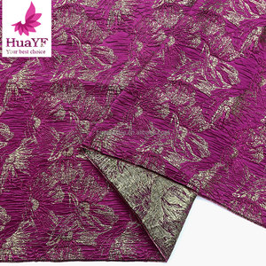 Français Fushia <span class=keywords><strong>rose</strong></span> mélange or couleur Organza <span class=keywords><strong>brocart</strong></span> dentelle <span class=keywords><strong>tissu</strong></span> 2024 haute qualité Jacquard Tulle tissus pour robes de soirée - Product Image 1