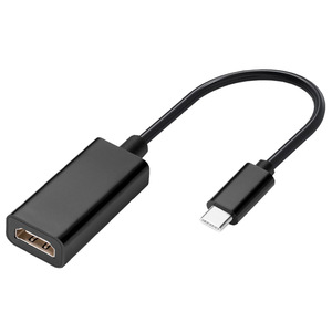 2022 جديد OEM مخصصة أسود اللون 1080P نوع c إلى HDMI شاحن أنثي كابل ABS قذيفة دعم صوت الوطن و أجهزة الفيديو الأخرى - Product Image 1