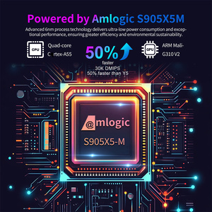 X96 M300 Amlogic s905x5m Android 14 Quad Core Set Top TV Hộp 4/32GB 2.4 Gam 5 gam Wifi 4K Android TV hộp - Product Image 3
