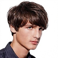 Perruque synthétique contemporaine courte et moelleuse marron pour homme, résistante à la chaleur, pour usage quotidien, cosplay naturel ou costume de fête