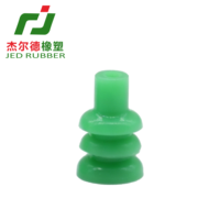Joints d'étanchéité en silicone pré-grasés verts 347874-1 de qualité OEM pour entrée de câble unique pour boîtier de connecteur automobile