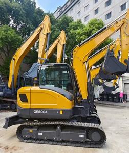 รถขุดตีนตะขาบขนาดเล็ก XE60GA ประหยัดน้ำมัน 6 ตัน ถังขนาด 0.23 ลูกบาศก์เมตร กำลัง 39.8 กิโลวัตต์ เหมาะสำหรับงานก่อสร้างในฟาร์ม - Product Image 3