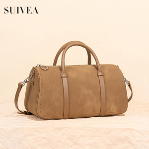 Ladies' Handbag - Solid Colour Boston Tote Bag Casual Comfort <b>Bowling</b> Bag Single-Shoulder Crossbody New Style Women's Handbag - Product Image 5