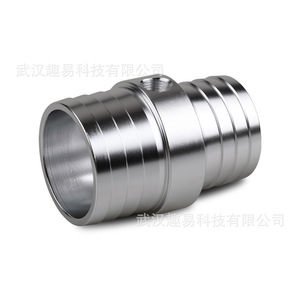 Conector de Manguera de Radiador de Aleación de Aluminio, Adaptador de Puerto de Vapor con Orificio Lateral AN627-28-24A para Intercambio de Refrigerante - Product Image 2