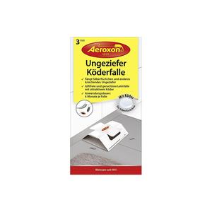 Trampa de cebo para insectos Aeroxon, paquete de 3, para pez plateado y plagas reptantes con cebo atractivo - Product Image 2