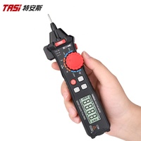 Multimeter Digital Tipe Pena TASI TA802A, Voltmeter AC/DC Cerdas & Pengukur Resistansi dengan Pengukuran NCV Kontinu