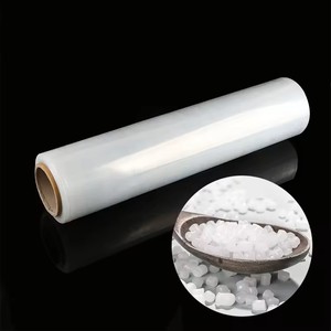 Factory Price PE Plastic Wrap Roll Warehouse <b>Packaging</b> <b>Material</b> for Moving, Packing Self-Adhering Pallet Wrap Film - Product Image 1