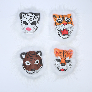 Eva Cartoon Mask Animal Mask Performance puntelli Cosplay Party Supplies Tiger Wolf Lion Leopard - Product Image 6