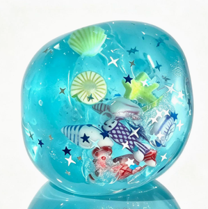 Bolas antiestrés de aceite de coco, burbujas coloridas con purpurina y lentejuelas para niños de 8 a 13 años, juguete unisex - Product Image 5