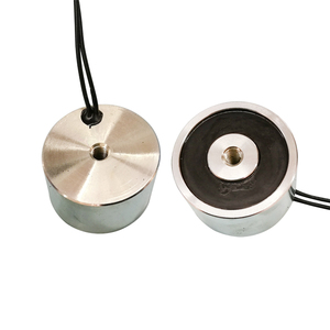 カスタム貫通穴取り付け電磁石 30kg保持力 <span class=keywords><strong>12v</strong></span> 24v DCミニ丸型電磁石 - Product Image 2
