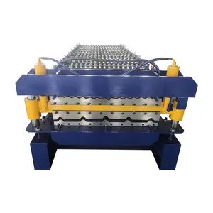 पेशेवर रंग स्टील एल्यूमीनियम जस्ती चादर Panell IBR धातु छत टाइल बनाने की मशीन है। रोल बनाने की मशीन