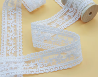 3cm Mesh Milk Silk Embroidery Lace Factory Breathable Lolita Hand-made Embroidery Lace Accessories Nonwoven Technics