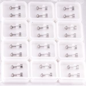 Boucles d'oreilles clous à vis mignonnes en gros, plaquées or 18 carats, bijoux en acier inoxydable pour femmes, petites boucles d'oreilles féminines, vente chaude - Product Image 3