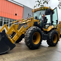 Traktor Excavator Diesel JCB 4x4 Kapasitas Bucket 0.4m, Backhoe Loader Depan, Wheel Loader, Gearbox, Pompa Gear, Motor, Bearing 2.5