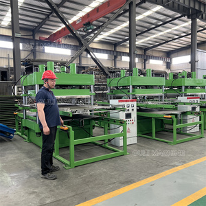 屋外遊び場犬の骨の形ゴム床私道製造機、ゴムタイルマットレンガ馬安定プレス機械 - Product Image 3