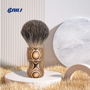 Homme Beard Park <span class=keywords><strong>Avenue</strong></span> Vintage Salon de coiffure manche en bois blaireau mixte blaireau blaireau blaireau - Product Image 2