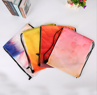 Sacs à cordon en polyester personnalisés avec logo imprimé en usine, sacs à dos unisexes à cordon pour le shopping, l'école, le sport, la promotion, les cadeaux