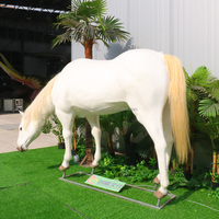 Animal Park Zoo Niños Ciencia Actividades Tamaño real Animatronic Caballo Escultura Estatua Para la venta
