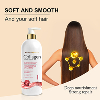 Shampo Kolagen Salon Profesional 800ml Formula Restoratif untuk Rambut Rusak Parah Pabrik ODM