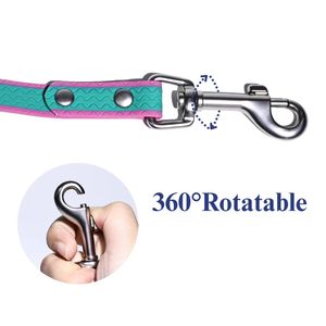 Laisse pour chien en PVC rayé, durable et imperméable, longue laisse d'entraînement pour l'appel et le camping - Product Image 4