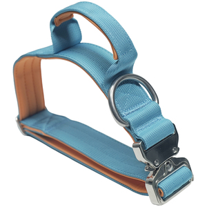 Adjustable Tactical Dog Collar with D-Ring, Soft <b>Padded</b> Nylon Dog Collar with Handle for Outdoor <b>Walking</b> Training - Product Image 3