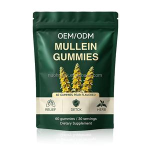 Gummies de molène aromatisées à la poire, complément alimentaire à base de plantes, OEM ODM, marque privée pour la santé des adultes - Product Image 5