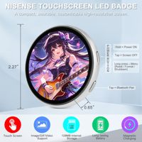 Collier IA OEM ODM avec pendentif connecté, grand écran magnétique, longue autonomie, API ouverte d'usine, matériel personnalisé, badge numérique, épingle IA