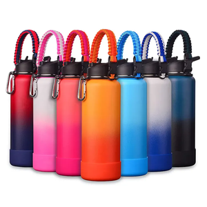 <strong>Quench</strong> 40oz 304 SS Vacuum Insulated BPA Free Water <strong>Bottle</strong> Leak Proof Personalizable with Paracord Handle - Product Image 6