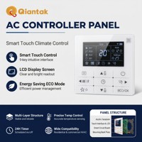 Panneau de commande tactile personnalisé en acrylique PMMA, membrane graphique découpée CNC, étanche, pour climatiseur