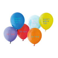 Ballons en latex ronds de 12 pouces, épaissis, imprimés en sérigraphie, best-seller Taojie, décoration de fête d'anniversaire, modèle 01826