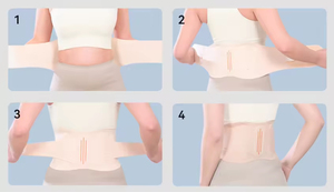 Supporto Lombare Ultra Sottile e Leggero, Delicato sulla Pelle, con Doppie Cinghie Elastiche, Fascia Compressiva per Sport e Uso Quotidiano - Product Image 4