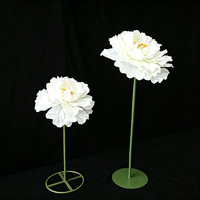 Bunga Peony Raksasa Sutra Buatan 45-55cm, Penjual Terlaris, untuk Dekorasi Jendela dan Pernikahan
