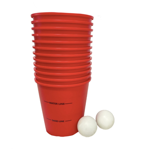 Ensemble de jeu de lancer de balles 12 seaux + 2 balles pour adultes et enfants, utilisation intérieure et extérieure TX PY-03 - Product Image 1
