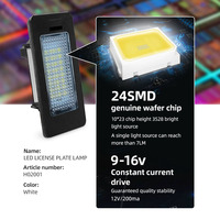 Ensemble d'éclairage de plaque d'immatriculation à LED pour BMW E82 E88 E90 E39 E60 E70 E71