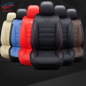 QIYU Factory Luxury 1Set UniversalCar Protector Durable Car Leather Seat Cover Fit For Most 5 Seats Car Full Set