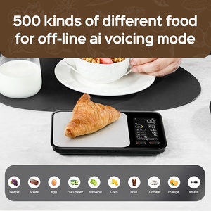 스마트 뉴트리션 11lb 스테인리스 스틸 & ABS 전자 주방 저울 AI 음성 자동 정확한 무게 측정 배터리 구동 - Product Image 6