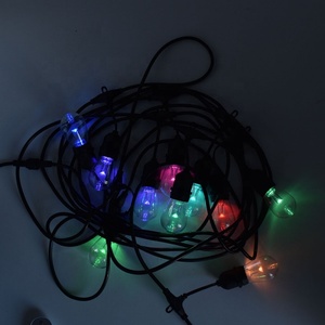 Les lumières futées extérieures d'OEM/ODM RVB + <span class=keywords><strong>WW</strong></span> de feston avec 10 LED S14 imperméabilisent la <span class=keywords><strong>ficelle</strong></span> accrochant ci-dessous - Product Image 2