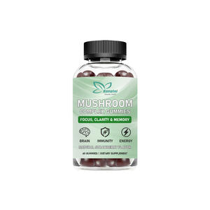 <span class=keywords><strong>Gomitas</strong></span> de Complejo de Hongos OEM <span class=keywords><strong>con</strong></span> Sabor a Fresa para Concentración, Calma, Relajación y Eliminación de la Niebla Mental - Product Image 1