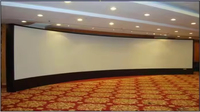 Écran de projection immersif personnalisé, écran incurvé à cadre fixe, 16:9 HD 8K 3D, alliage d'aluminium, blocage de la lumière, home cinéma de luxe