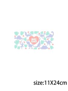 LETOP 1 Uds dinosaurios corriendo botella <span class=keywords><strong>de</strong></span> jugo <span class=keywords><strong>de</strong></span> vidrio 16oz pegatinas a granel para vasos <span class=keywords><strong>de</strong></span> vidrio UV para transferencias DTF tazas envolturas hechas - Product Image 2