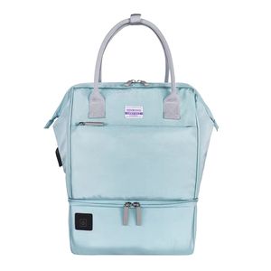 Bolsa térmica cruzada para mamá y bebé, mochila portátil de gran capacidad con cremallera para biberones y USB, ideal para viajes transfronterizos. - Product Image 5