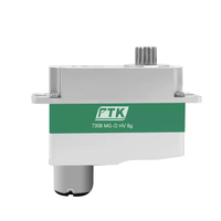 Servo numérique mince PTK 7308 MG-D HV 8,8g avec boîtier en aluminium CNC, moteur sans noyau à engrenages métalliques 3,8V-8,4V pour avion RC à voilure fixe F5J et planeur