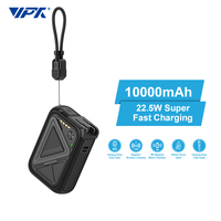 Nouvelle arrivée, chargeur mural à technologie GaN avec charge rapide PD35W, entrée AC 10000mAh-20000mAh, chargeur sans fil magnétique 15W, batterie externe de voyage