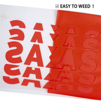 HONGCAI Easy Weed Guangzhou Vinilo Termoadhesivo de Alta Calidad para Transferencia por Grabado, Película de PVC 61CMX*25M, Venta al por Mayor