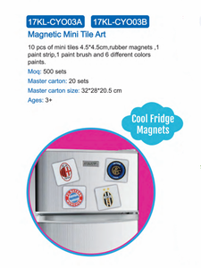 Jouets d'art magnétiques pour enfants : mini-tuiles à dessiner pour réfrigérateur - Product Image 5